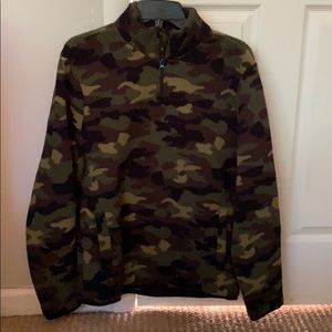 Camo half zip fleece